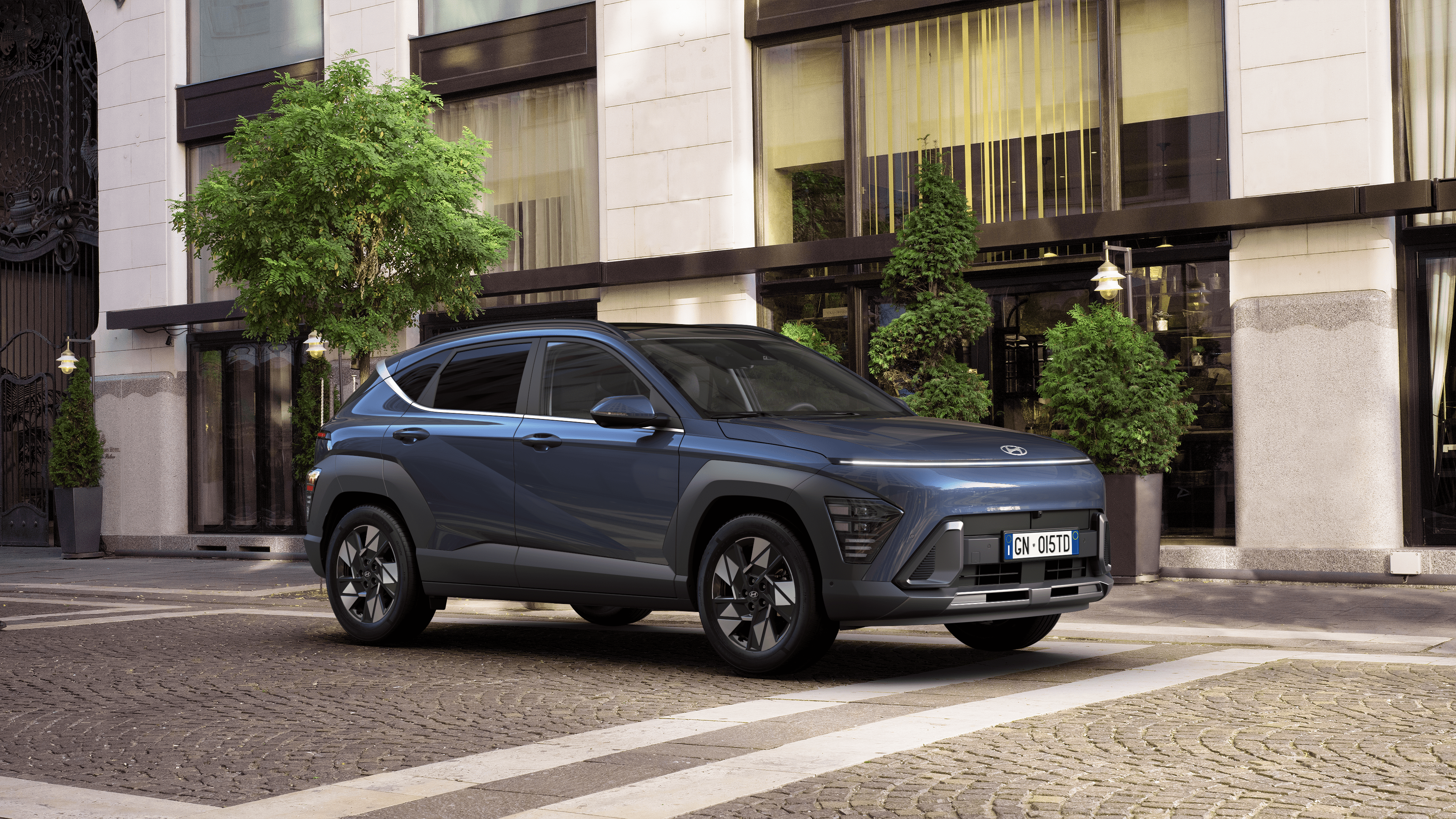 Hyundai Nuova Kona Hybrid Denim Blue Pearl 01